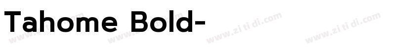 Tahome Bold字体转换
